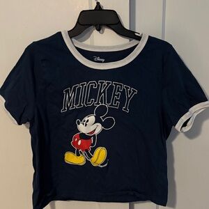 Disney Mickey Mouse Kids Tee - Navy and White